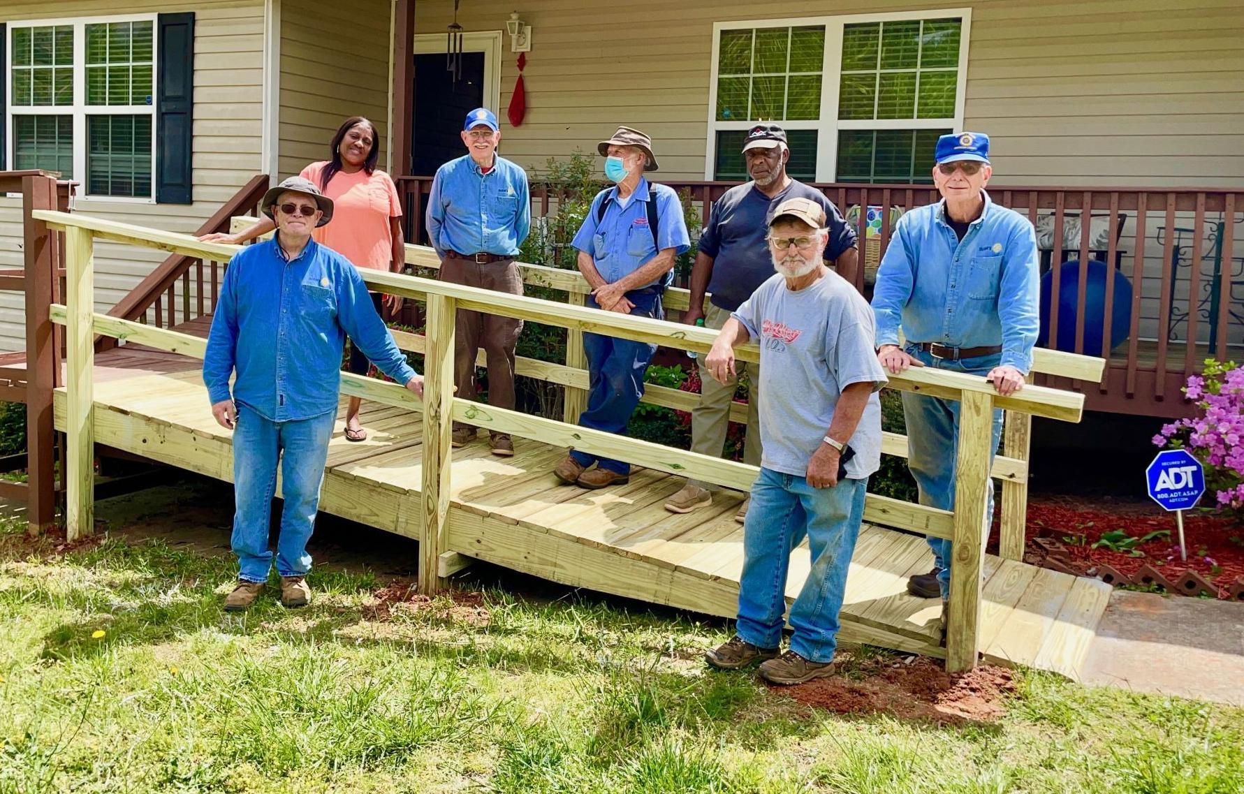 Rotary Club assists Angelia Jackson